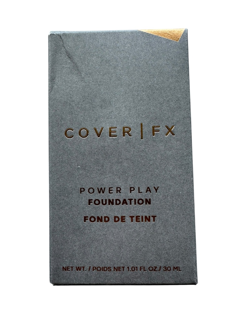 Cover FX Power Play Foundation | M4 Medium-Tan Full Coverage Matte 1.18 oz - Picture 5 of 11